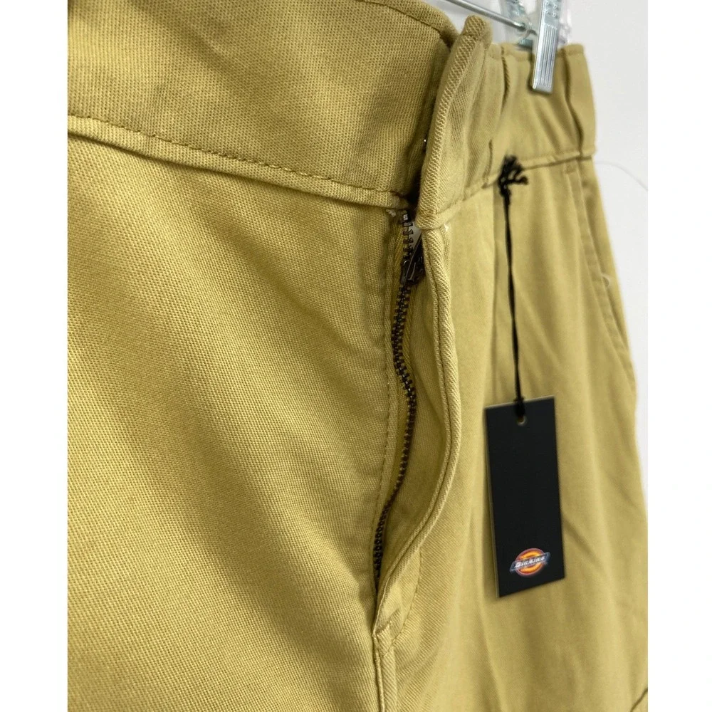 Dickies Womens Wide Leg Cargo Pants Khaki Tan Twill High Waisted FPR03S2K NEW